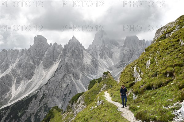 Hikers on a trail