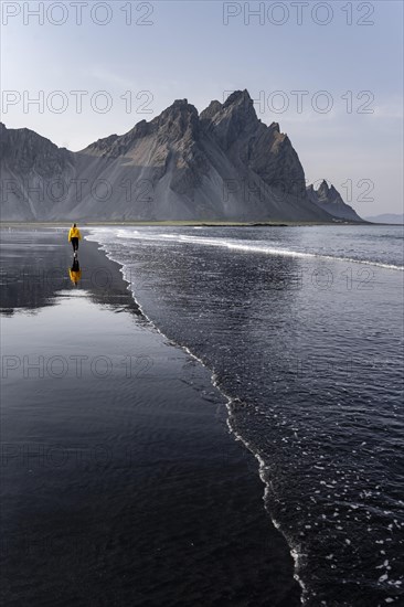 Black lava beach