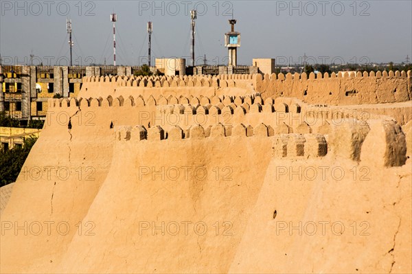 City wall made of clay