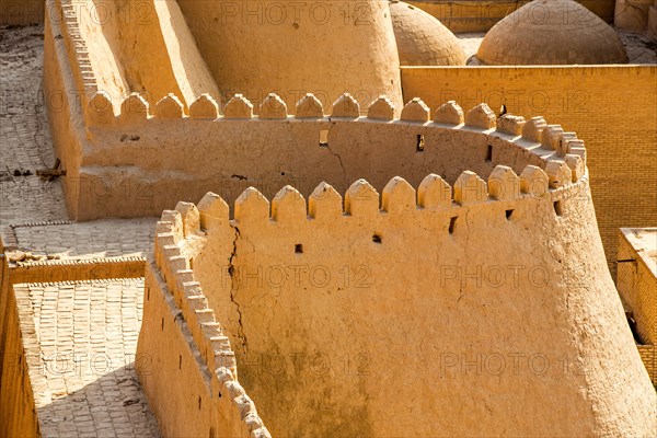 City wall made of clay