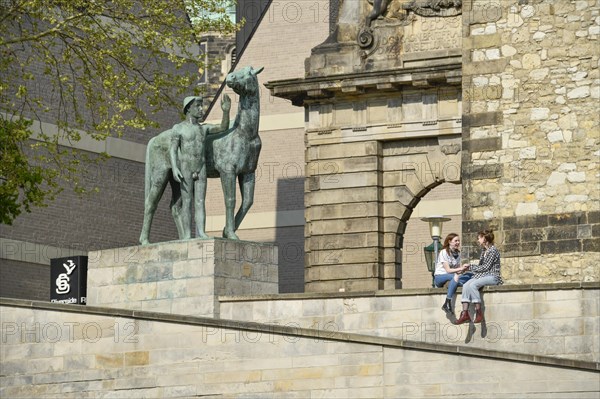 Sculpture Man with Horse