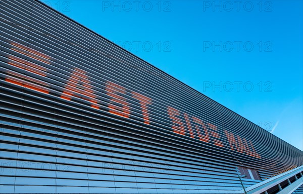 Facade of the East Side Mall shopping centre on Warschauer Strasse