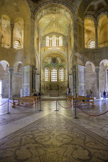 Floor mosaic in the Basilica of San Vitale