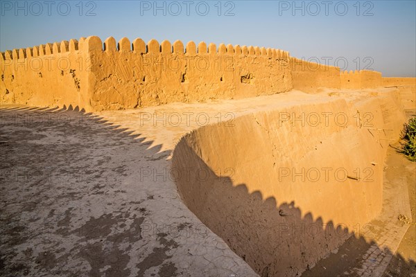 City wall made of clay