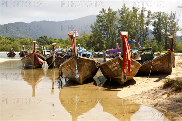 Fishing boats at Ao Nang Beach