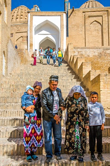 Stairs to the middle group of mausoleums