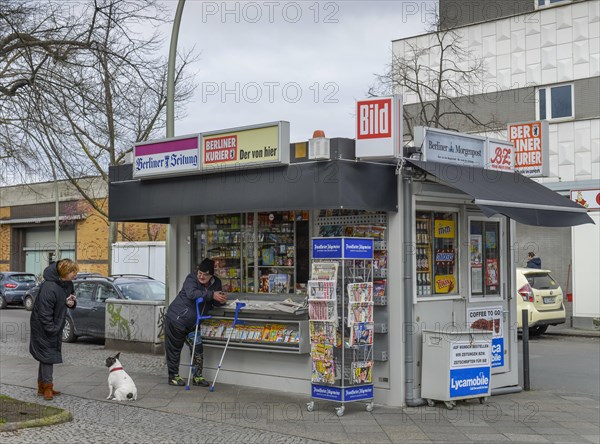 Newspaper kiosk