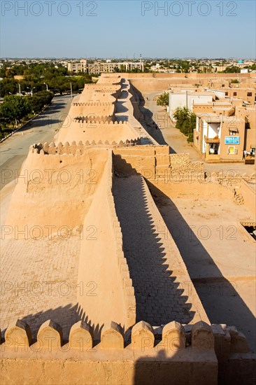 City wall made of clay