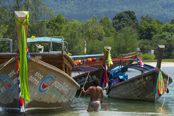 Fishing boats at Ao Nang Beach