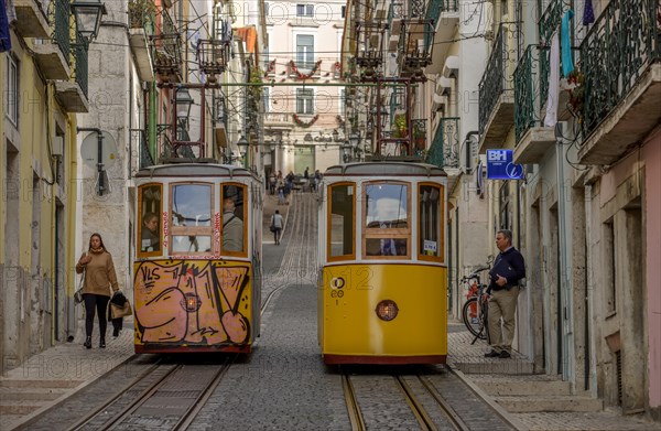 Funicular railway Ascensor da Bica