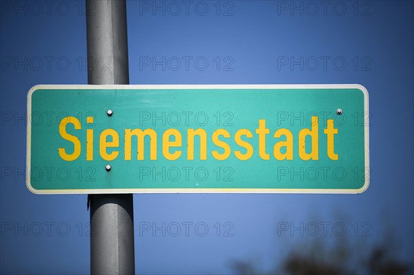 Siemensstadt town sign