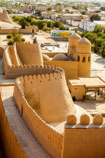 City wall made of clay