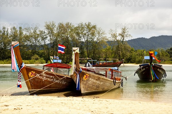 Fishing boats at Ao Nang Beach