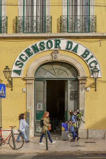 Funicular railway Ascensor da Bica