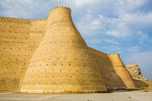 Mud brick fortification wall