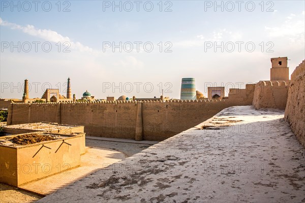 City wall made of clay