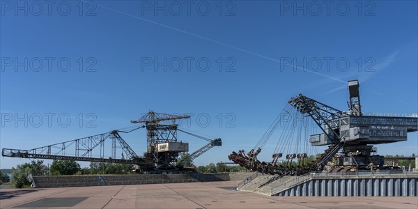 Old lignite excavators in Ferropolis