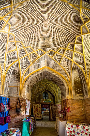 Dome walkway in the Kukeldash Medrese