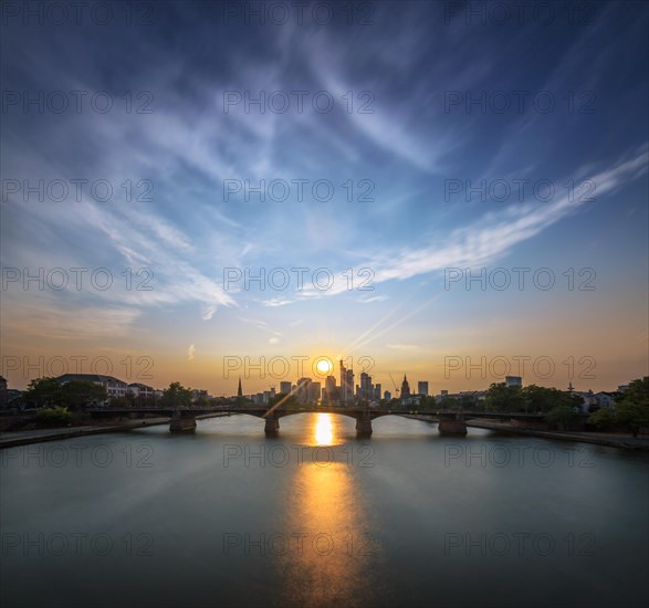 View of Frankfurt and the Frankfurt skyline