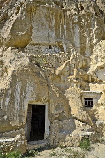 Entrance of a historic cave house