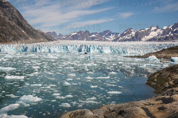 Front of a glacier