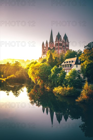 Late Romanesque and early Gothic Limburg Cathedral of Saint George or Georgsdom over the Lahn