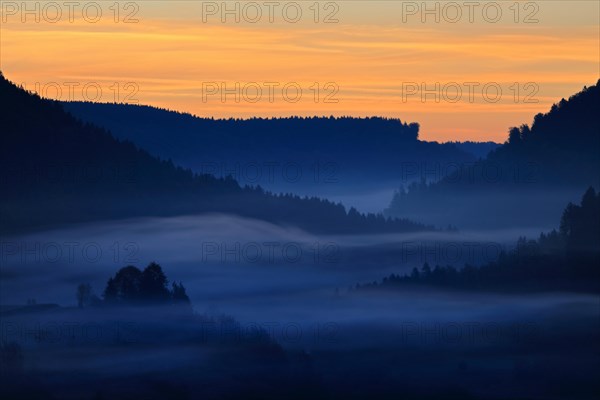 Dawn in a valley