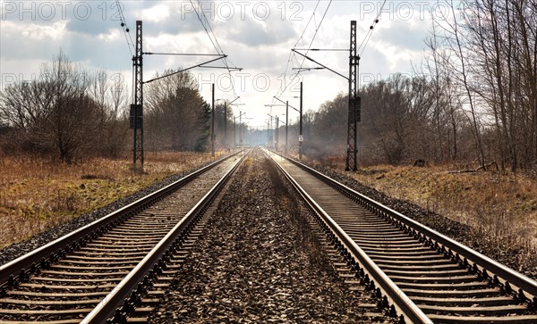 Tracks and rails in the landscape