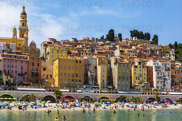 Beach in Menton