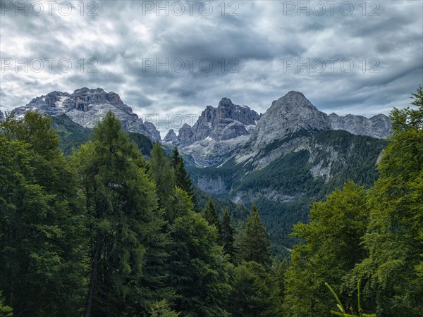 Brenta mountain range in Summer