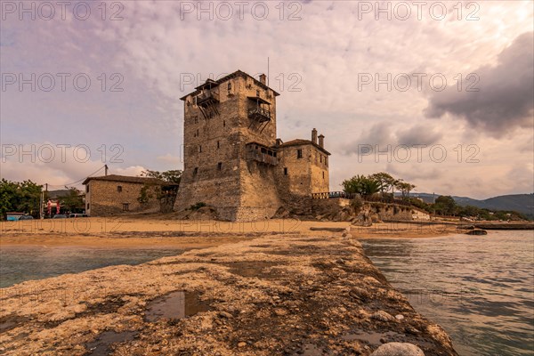 Fortified defence tower in Ouranoupoli