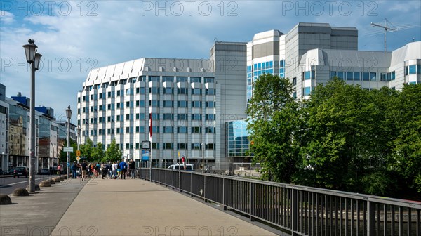 The Chinese Embassy on Maerkisches Ufer and Jannowitzbruecke