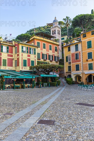 Pebble paving on the Piazza Martini dellOlivetta