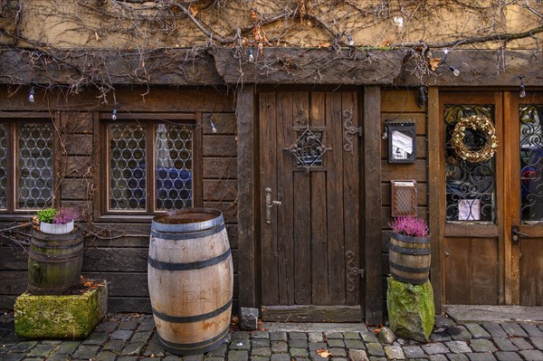 Old wooden door