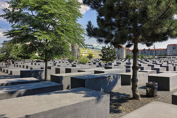 Concrete cuboid stelae