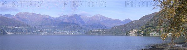 View over the lake to Corenno Plinio