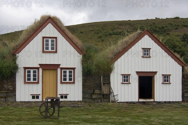 Grass sod houses