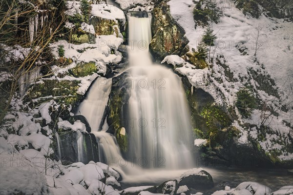 Triberg Waterfalls in Winter