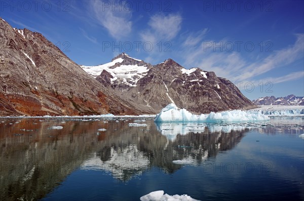 Fjord with drift ice