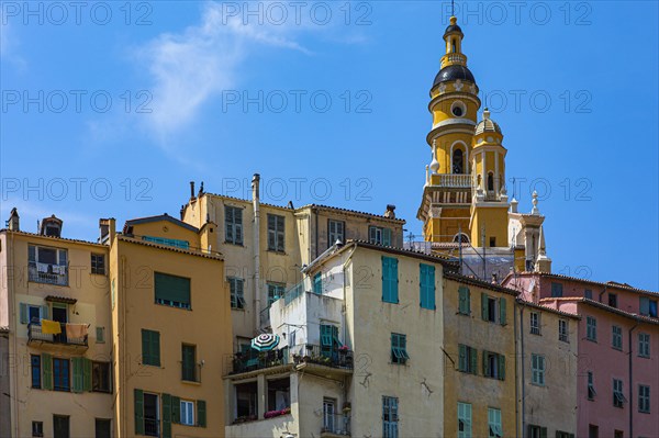 Colourful house facades