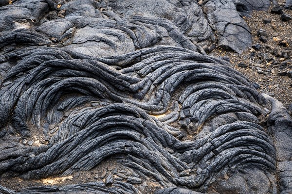 Pahoehoe lava