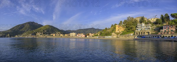 View of the town beach and the town from the pier