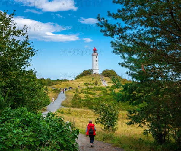 The lighthouse on the island of Hiddensee