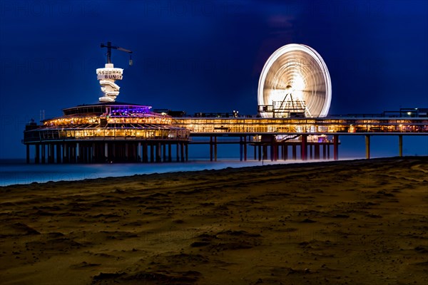 Scheveningse Pier on the beach of Scheveningen