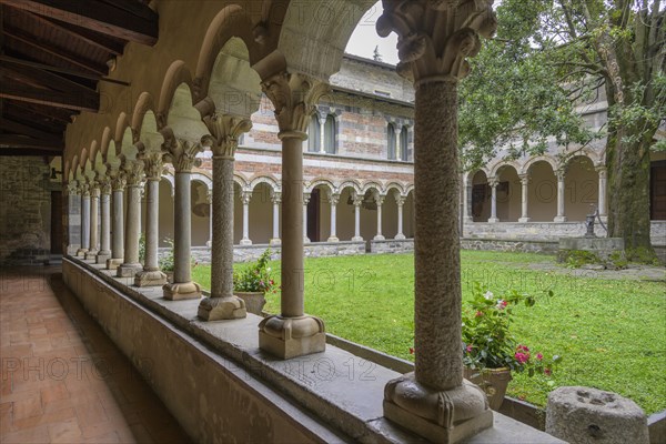 Cloister in the Abbazia Cistercense di Santa Maria di Piona