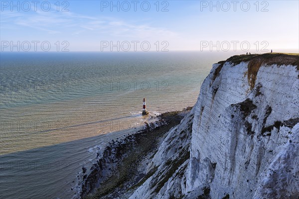 Chalk Coast with View of Beachy Head Lighthouse