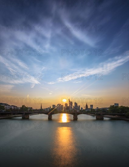 View of Frankfurt and the Frankfurt skyline