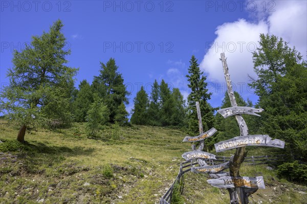 Signpost Hike to the Preberhalter Hut