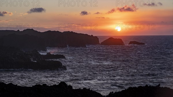 Sunset on the cliff