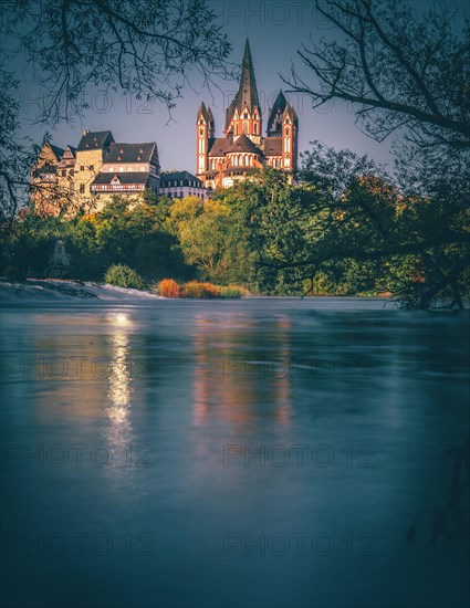 Limburg Cathedral St. George or Georgsdom and Limburg Castle